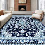 Intricate Vintage Geometric Area with Elegant Design(Blue)