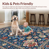 Graceful Low Pile Patterned Beauty(Blue)