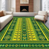 Whimsical Colorful Damask Print(Green)