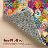 Bohemian Style Round Colorful Circle Design(Yellow)