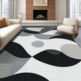 Dynamic Abstract Wavy Circles(Black)