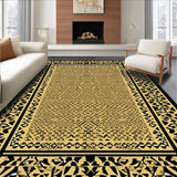 Ultra Soft Area Rug, Non Slip, Stain Resistant, Washable Area Rugs for Living Room, Bedroom, Sophisticated Abstract Wildlife Theme(Gold)