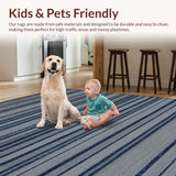 Elegant Minimalist Linear Stripes(Blue)