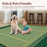 Indoor Tribal Deep Green and Gold(Green)