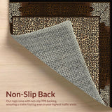 Ultra Soft Area Rug, Non Slip, Stain Resistant, Washable Area Rugs for Living Room, Bedroom, Bold Statement Animal Design(Beige)