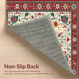 Stain Proof Area with Floral Motifs(White)