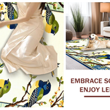Charming Abstract Foliage and Fauna(Ivory)