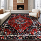 Elegant Black Distressed Design(Red)