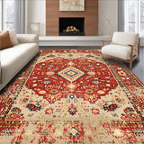 Distressed Abstract Colorful Design(Red)