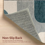Ultra Soft Area Rug, Non Slip, Stain Resistant, Washable Area Rugs for Living Room, Bedroom, Washable Large Area Rug for Dining Room with Minimal Design(Gray)