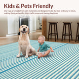 Contemporary Serene Stripe Play(White)