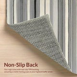 Contemporary Neutral Striped Elegance(Black)