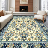 Beige Blue Laundry Room Area(Ivory)