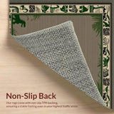 Ultra Soft Area Rug, Non Slip, Stain Resistant, Washable Area Rugs for Living Room, Bedroom, Lively Nature-Inspired Dinosaur Pattern(Gray)