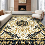 Ultra Soft Area Rug, Non Slip, Stain Resistant, Washable Area Rugs for Living Room, Bedroom, Montessori Children Floor Beige(White)
