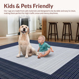 Contemporary Navy Trellis Design(Blue)