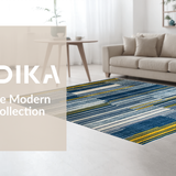 Chic Abstract Color Block Design(Blue)