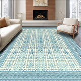 Chic Modern Low Pile Design(Blue)
