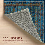 Vintage Earthy Tiled Motif(Blue)