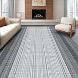 Ultra Soft Area Rug, Non Slip, Stain Resistant, Washable Area Rugs for Living Room, Bedroom, Striking Contemporary Diamond Formation(Gray)