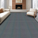 Ultra Soft Area Rug, Non Slip, Stain Resistant, Washable Area Rugs for Living Room, Bedroom, Chic Checkered Minimalist Aesthetic(Gray)