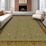 Ultra Soft Area Rug, Non Slip, Stain Resistant, Washable Area Rugs for Living Room, Bedroom, Artistic Neutral Animal Graphic(Gold)
