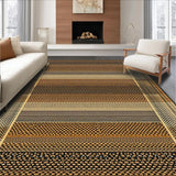 Ultra Soft Area Rug, Non Slip, Stain Resistant, Washable Area Rugs for Living Room, Bedroom, Cozy Textured Rustic Charm(Brown)