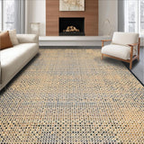 Ultra Soft Area Rug, Non Slip, Stain Resistant, Washable Area Rugs for Living Room, Bedroom, Elegant Western Themed Texture(Beige)