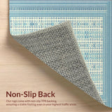 Chic Modern Low Pile Design(Blue)