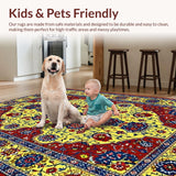 Ultra Soft Area Rug, Non Slip, Stain Resistant, Washable Area Rugs for Living Room, Bedroom, Sublime Cozy Cottage Aesthetic(Yellow)