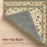 Ultra Soft Area Rug, Non Slip, Stain Resistant, Washable Area Rugs for Living Room, Bedroom, Sophisticated Subtle Beige Hues(Beige)