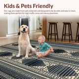 Luxurious Striped Ethnic Design(Black)