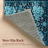 Contemporary Distressed Floral Harmony(Black)