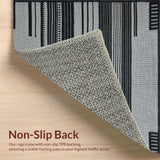 Ultra Soft Area Rug, Non Slip, Stain Resistant, Washable Area Rugs for Living Room, Bedroom, Stylish Abstract Animal Print Harmony(Gray)