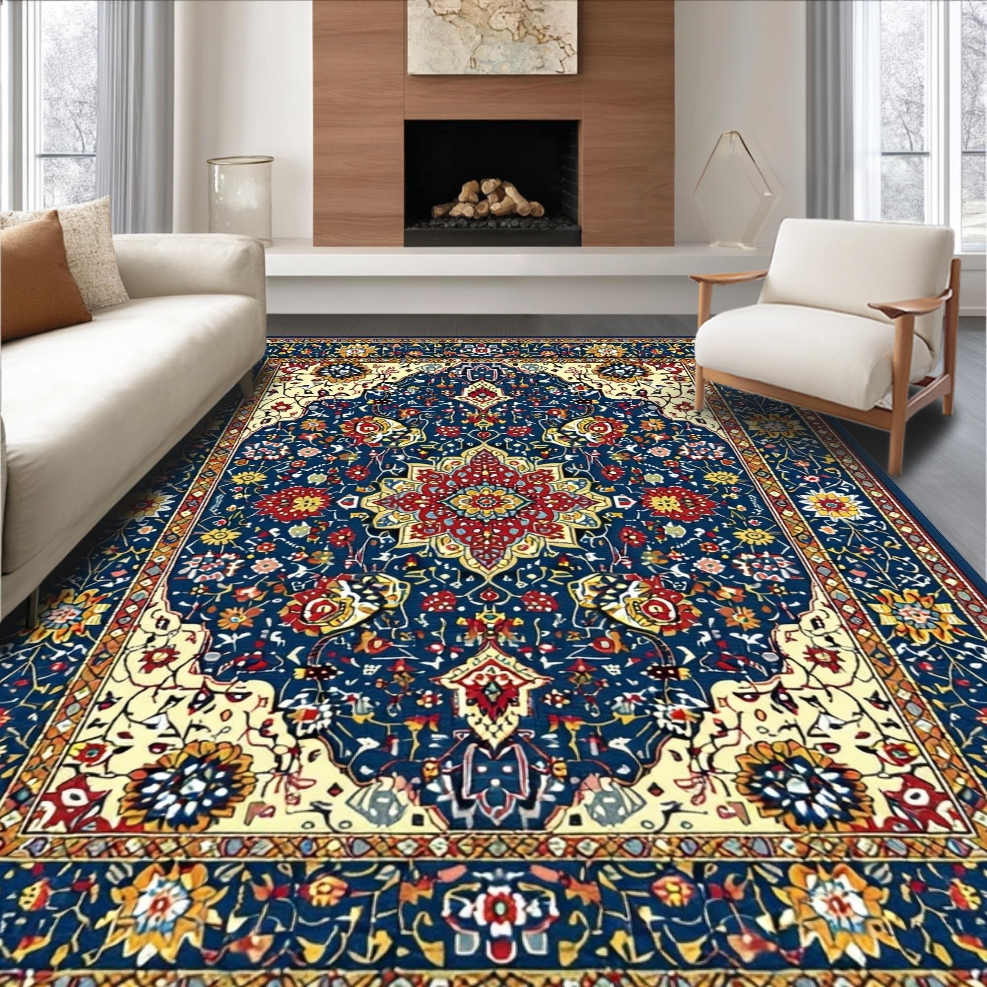 【Vintage rug】133×77cm　ブルガリア産　ピクセルアートラグ Vintage rug】133×77cm ブルガリア産 ピクセルアートラグ - メルカリ