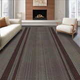 Ultra Soft Area Rug, Non Slip, Stain Resistant, Washable Area Rugs for Living Room, Bedroom, Elegant Modern Script Welcome Mat(Brown)