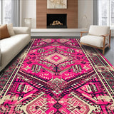 Ultra Soft Area Rug, Non Slip, Stain Resistant, Washable Area Rugs for Living Room, Bedroom, Low-Pile Brown Bedroom Meditation Area Rug(Pink)