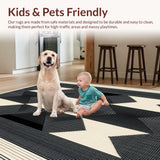 Elegant Geometric Black and Beige(Beige)