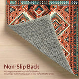 Artful Geometric Rustic Fusion(Red)
