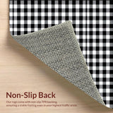Trendy Seasonal Check Motif(Black)
