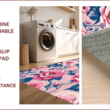 Ultra Soft Area Rug, Non Slip, Stain Resistant, Washable Area Rugs for Living Room, Bedroom, Pastel Honeycomb Home Office Plush Area Rug(Pink)