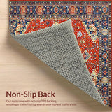 Ultra Soft Area Rug, Non Slip, Stain Resistant, Washable Area Rugs for Living Room, Bedroom, Area Inspired(Red)