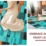 Chic Neutral Tone Geometry(Blue)