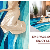 Contemporary Flowing Wave Art(Blue)