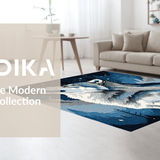 Elegant Lunar Wildlife Representation(Blue)