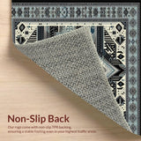 Artisanal Black and Gray Tiled Design(Gray)