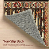 Ultra Soft Area Rug, Non Slip, Stain Resistant, Washable Area Rugs for Living Room, Bedroom, Whimsical Coastal Nautical Theme(Brown)