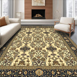 Ultra Soft Area Rug, Non Slip, Stain Resistant, Washable Area Rugs for Living Room, Bedroom, Luxurious Soft Monochrome Style(Beige)