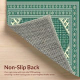 Elegant Geometric Green Tones(Green)