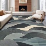 Stylish Gray Wave Motif(Gray)
